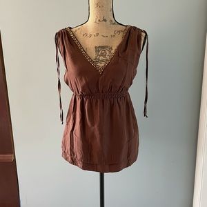 Silk tank top